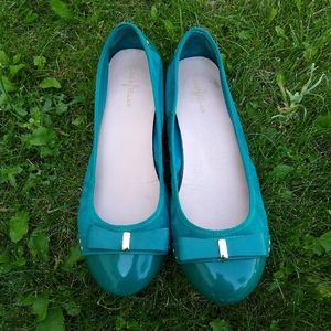 Cole Haan Teal Ballet Flats